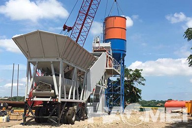 YHZS50 Mobile Concrete Batching Plant