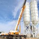 Deal with residual concrete in YHZS25 concrete mixing plant