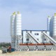How high is the height of the cement silo for large concrete mixing plants
