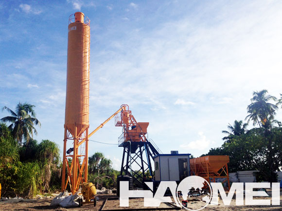 hzs35 concrete batching plant