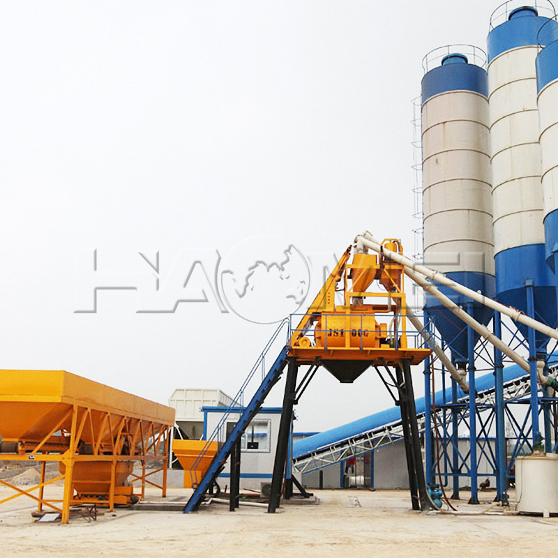 hzs50 concrete batching plant