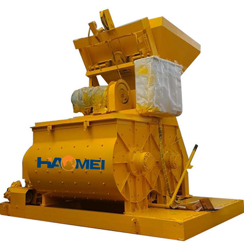 A js500 skid steer gravity twin shaft concrete mixer