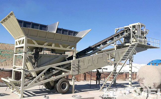 mobile concrete mixing plant for sale