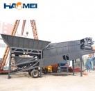 yhzs35 mobile concrete batching mixing plant