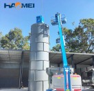 Dry mix concrete batching plant