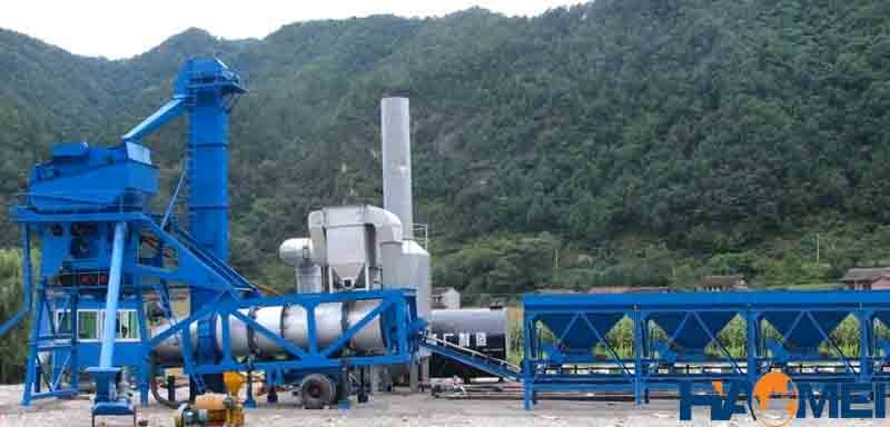 portable asphalt mixing station