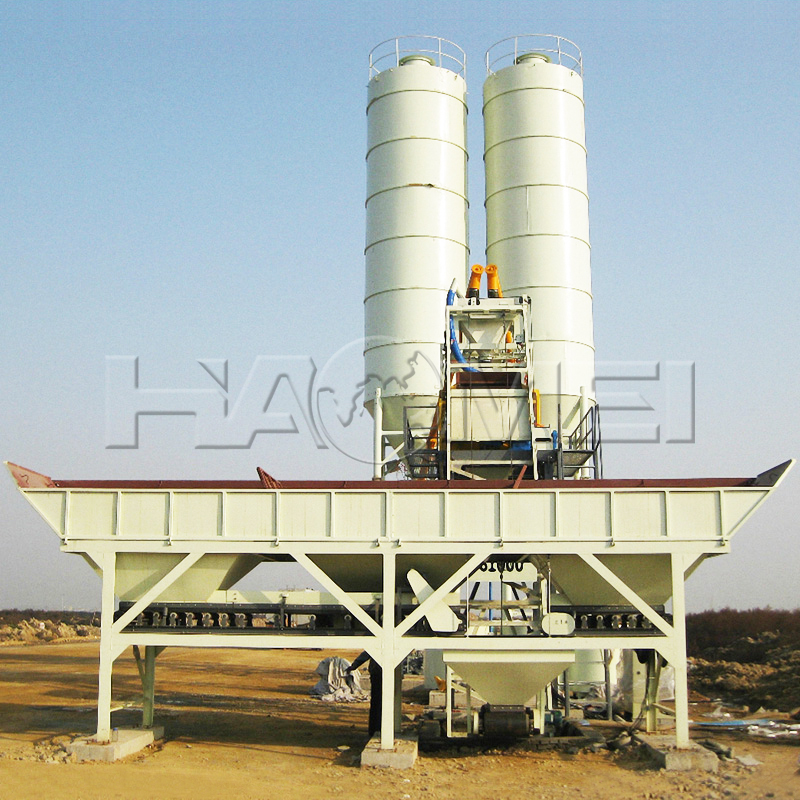 hzs25 concrete mixing station