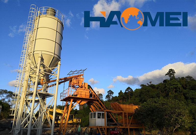 concrete batching and mixing plant