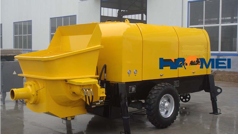 trailer mounted concrete pump