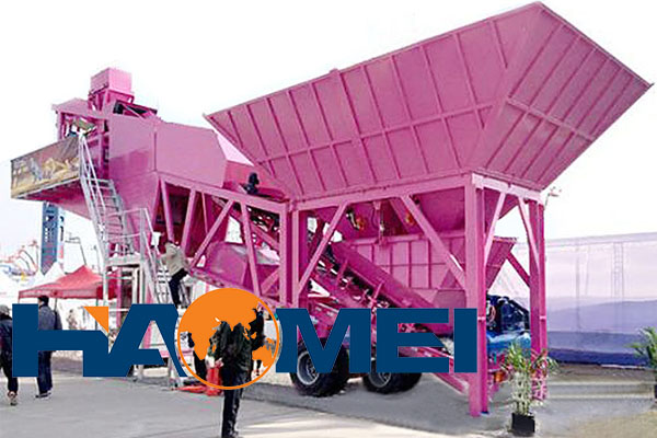 not used mobile concrete batching plant for sale