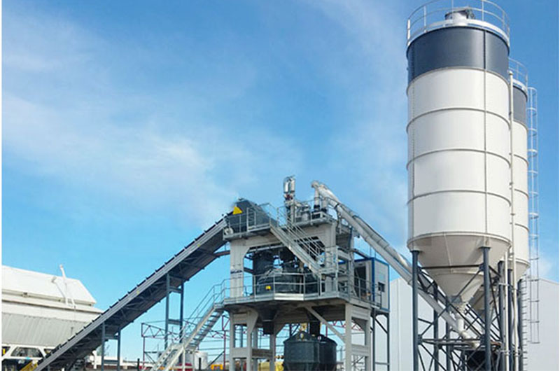 hzs120 cocnrete mixing plant