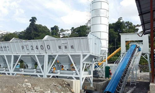 mobile 25m3/h ready mixed concrete batching plant