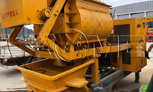 mobile batching plant mixer