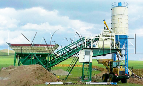 ajy50 mobile concrete batching plant