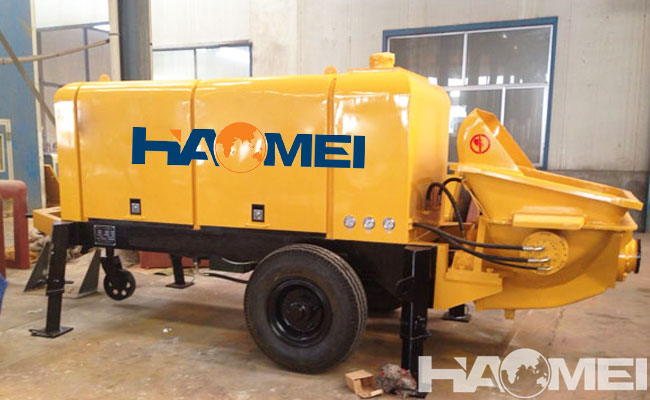 trailer concrete pump 90 cbm