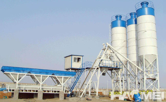 concrete wet mix type batching plant