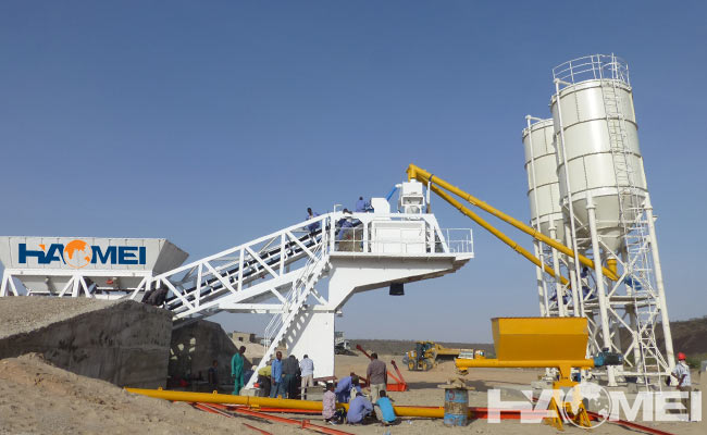mobile ready mixed concrete batching plant