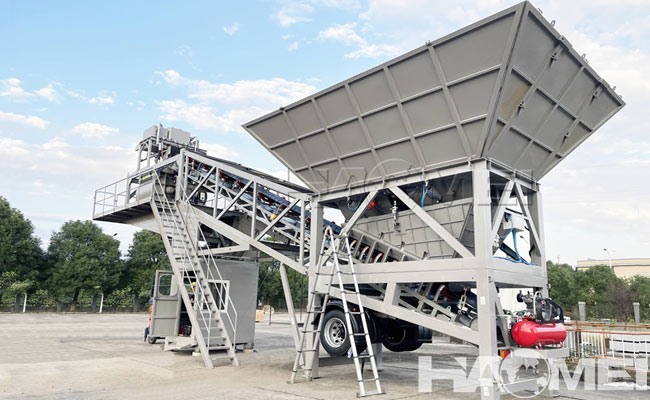 portable concrete batching plant price