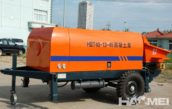 tow behind concrete pump